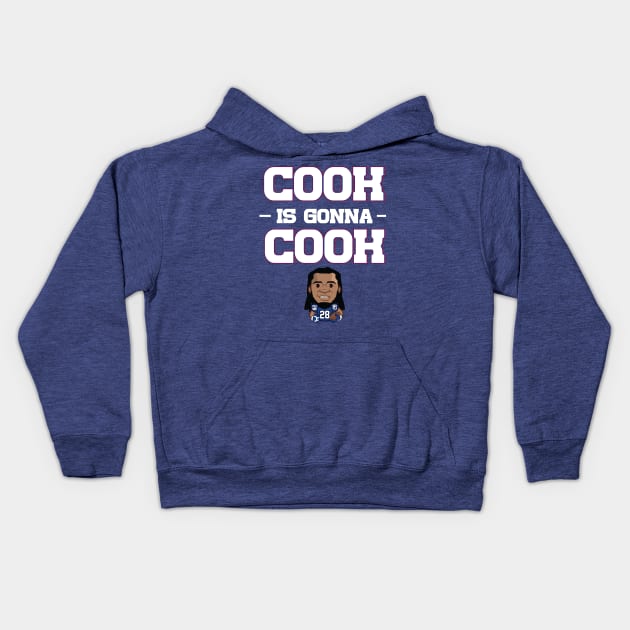 James Cook Is Gonna Cook Kids Hoodie by Table Smashing